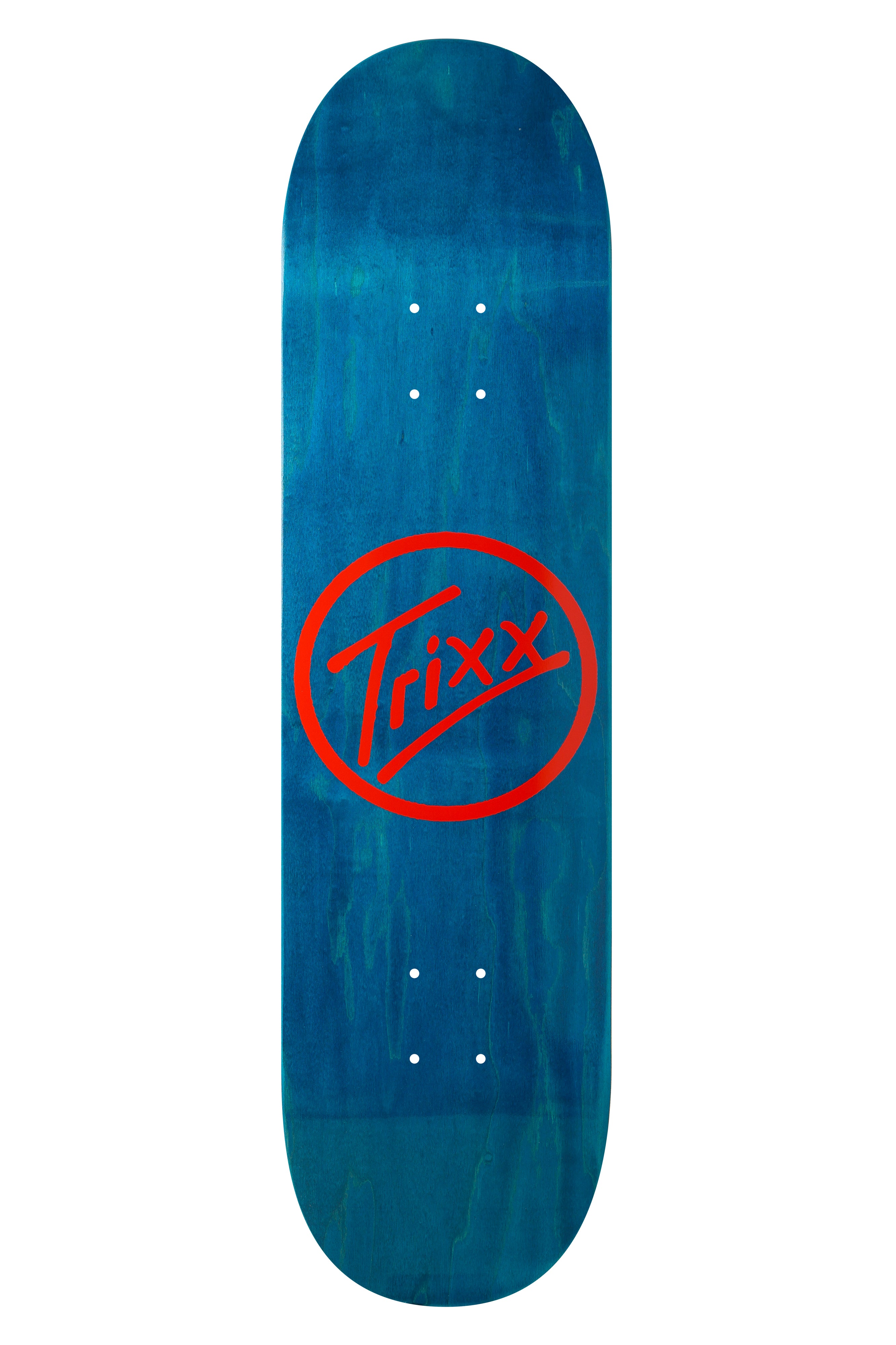 Trixx Blue Stain Logo Deck